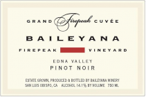 Baileyana - Pinot Noir Edna Valley Grand Firepeak Cuvee 2020 (750ml) (750ml)